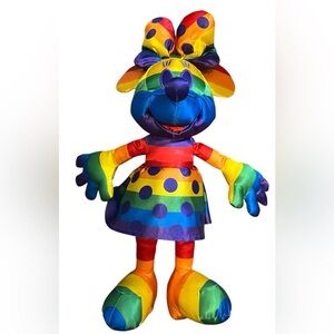 - Disney store Rainbow collection Pride  Minnie limited edition 20”